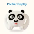 Funny panda shaped baby silicone pacifier with black and white cartoon design - Polar Bear