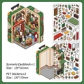 3D Private Collection DIY miniature room scene PET stickers with vintage green theme - Private Collection (Series 6)