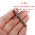 Macro view of matte black stainless steel cross pendant with size and weight specs - Medium (43*26mm) / Black