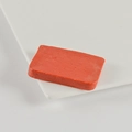 Portachiavi cubo di sangue d'anatra realistico in PVC rosso-arancio opaco - Fetta di Sangue di Anatra / Stile senza clip