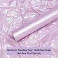 Pearlescent tissue paper in campanula purple, 50cmx10m roll for floral gift wrapping - Pearlescent 【Wind Chime Purple】50cm*10m/Roll