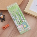 Set of 6 green cartoon mechanical pencils 0.5mm HB with cute dinosaur illustrations - 0.5mm / Dinosaur (6 Pcs)