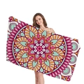 Ethnic mandala geometric patterned thick beach towel for vacation and beach travel - Style 4