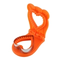 Orange heart-shaped sandwich and dumpling mold with stainless steel cutting edge - Orange