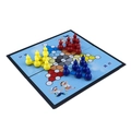 Foldable hexagonal Halma set with colorful plastic pawns and blue magnetic game board - Small Magnetic Halma/Checkers