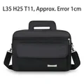 Men's black 20-inch waterproof oxford cloth briefcase with adjustable shoulder strap - Black Handheld Small (35cm)