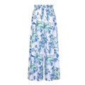 Pantaloni a gamba larga bohémien a vita alta con stampa tropicale di palme per vacanze - Taglia unica / Pantaloni a gamba larga