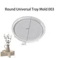 21cm runde Silikonform für Harztabletts und DIY-Handwerk mit 2,2cm Tiefe Design - Nr. 3 Rundes Tablett