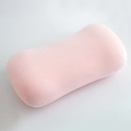 Ergonomic pink memory foam lumbar support pillow for office chairs and car seats - Crystal Velvet-Pink (Standard-No Liner)
