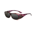 Polarized night vision sunglasses with purple and black leopard print frames - Pink Leopard Frame Grey Lens Polarized C11