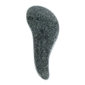 Spazzola massaggiante per capelli nera con glitter argento su sfondo bianco - 18.5cm / Nero Stellato