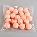 Miniature pink peach dollhouse models, 18 pieces in transparent pack for crafts - Peach
