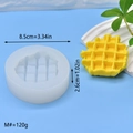 Grid waffle silicone mold for DIY soap and candles with dimensions 8.5cm by 2.6cm - M Size (8.5cm)