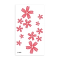 Pink cherry blossom temporary tattoo stickers set with various flower sizes LY-409 - Gradient Five-petal Cherry Blossom Style (LY409)