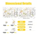Rainbow laser monkey window stickers set with 30 pieces of 20x30cm prismatic decals - LS23033 Monkey