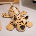 Astuccio in peluche leopardato con morbida ecopelliccia e chiusura a zip sicura - Leopardo