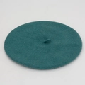 Boina clásica de lana en color verde azulado oscuro con diseño minimalista - M (56-58cm) / Verde Oscuro