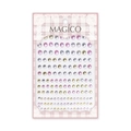 Pegatinas coloridas de perlas y pedrería MAGICO para manicura en envase minorista - Circonita de Colores