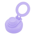 Purple magnetic phone holder lid with flip handle for large capacity insulated water bottle - Taro Purple
