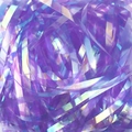 Iridescent purple laser shredded raffia filler for gift box decoration and packaging - 50g/Pack / 3mm Holographic Purple