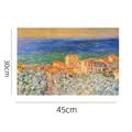 PVC placemat with Impressionist oil painting print measuring 45x30cm for dining tables - 45x30cm / Monet - The Beach