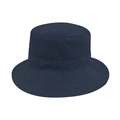 Cappello parasole pieghevole blu navy a tesa larga con cuciture rinforzate per la pesca - Blu Notte