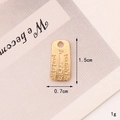 C082 07mm*15mm Gold Textured Tag
