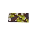 Bohemian twisted headband featuring green leaf print on dark brown fabric for sports - 30#