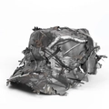 Vista laterale del cappello militare mimetico bionico 3D con trama a foglie dettagliata - Regolabile / Grigio