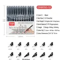 GuangNa 12-piece waterproof fineliner pen set with black ink for technical drawing and sketching - Set of 12