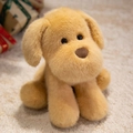 Adorabile cucciolo di Golden Retriever di peluche in posa seduta in morbida pelliccia - 25cm / Marrone
