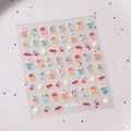 3D-Relief-Nagelaufkleber mit Eiscreme- und Kirschmotiven im Modell M-615 Design - Zarter Relief-Eiscreme-Dessert-Stil (M615)