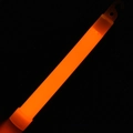 Single 6-inch orange glow stick with hanging hook for camping and parties - 6inch / Orange