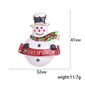 Broche bonhomme de neige en émail coloré avec bannière Let It Snow, accessoire de Noël - Bonhomme avec Bannière (2351)