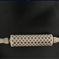 Wooden rolling pin featuring engraved star patterns for embossed cookie baking - Star Style 2