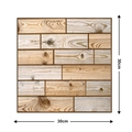 3D wood grain self-adhesive wall sticker panel measuring 30cm x 30cm for home renovation - 502-Retro Wood Grain
