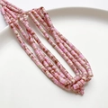 Perle quadrate in pietra rosa e marrone per la creazione di gioielli fai da te - Turchese viola chiaro