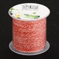 Red and white 2x1mm braided cotton jewelry cord on a spool for DIY bracelet weaving - 14# Red White Mixed