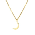 Elegant gold stainless steel necklace featuring a minimalist Arabic letter pendant - Arabic Letter 6 / Gold