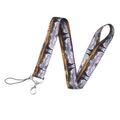 Starry Night oil painting style polyester lanyard with metal hook and phone strap attachment - The Starry Night (KP528-2)