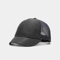 Detail van donkergrijze mesh honkbalpet met zeshoekige honingraatstructuur en korte klep - Verstelbaar / donkergrijs