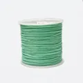 Bright mint green 0.8mm nylon cord spool for DIY jewelry making and hand weaving - Color 232 Olive Green