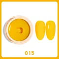 Solid ginger yellow cream nail polish gel color 015 in matte and glossy finishes - Solid Gel 15