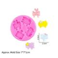 Pink silicone mold for DIY signpost fondant and resin featuring inspirational messages - Road Sign B230 / Pink