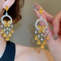 34# Argento-Giallo-Nappa a Farfalla (Bottone)
