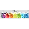 Bunte gepunktete Bordürenaufkleber für Pinnwände mit 70mm Höhe und 300mm Länge - 7CM*20M / Bunte Punkte