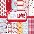 6x6 inch Faith Love themed decorative paper pad with 12 cute patterns for DIY scrapbooking - 22033a 24 Sheets