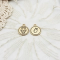 Golden zodiac rabbit and carrot alloy pendants for DIY jewelry crafting on lace - Carrot Rabbit