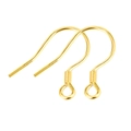 Ganchos franceses dorados para crear joyas DIY en metal chapado en oro pulido de alta calidad - Gancho de oreja pequeño / Oro KC