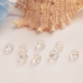 Fermoirs de boucles d'oreilles en silicone plaqué or 18K pour la création de bijoux - Argenté